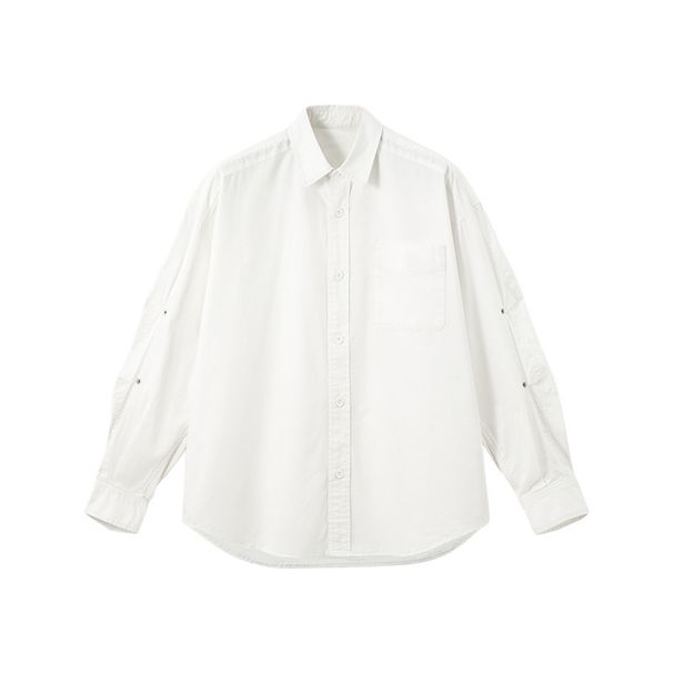Jiezhan Men's Clothing | Tooling Washing Shirt 25 Autumn New Product American Retro Lapel Men's Pocket Cardigan Long Sleeve_viptrois.com