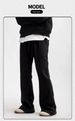 Trendige Graue Micro-Flared-Herrenhose Im Amerikanischen Stil, Lockere Passform, Lässige High-Street-Slims-Herbst-/Winter-Saisonhose_viptrois.com