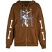 New Hoodie Star Good Clothing Women Loose Street Style Sports Zipper Cardigan Y2K Jacket_viptrois.com
