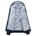 Men's Fleece-Lined Winter Set | Hooded Sweatshirt & Joggers | Thermal Polyester | Streetwear Essentials (Gray/Black/Navy Blue)_viptrois.com