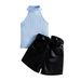 Baby clothes Two-piece lederhosen suit for kids and girls_viptrois.com