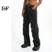 EF JEANS | 2023 European And American Street Multi-pocket Splicing Design Wide-leg Tooling Denim Trousers Straight Versatile_viptrois.com