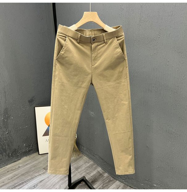 Men's Clothing Casual Pants Men's Trendy Straight Pants Slim Pants_viptrois.com