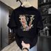 Men's Clothing Short Sleeved Ins Pure Cotton Summer New Men's Printed T Shirt Trendy Men And Women All Match Round Neck T Shirt Men_viptrois.com