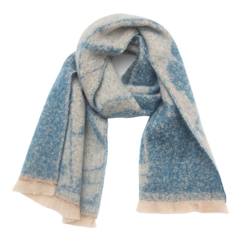 Unisex Women's shawl floral jacquard scarf_viptrois.com