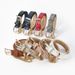 New personalized inlaid double-layer chain buckle women, fashionable multi-color decorative jeans, dress, belt for women_viptrois.com