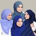 Women's Scarves Pearl Chiffon Scarf For Women, Solid Color Bubble Scarf, All Match Headscarf, Malaysian Silk Scarf_viptrois.com