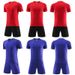Men's Clothing short-sleeved football jersey student training and competition team uniforms DIY football uniforms suits children's men and women_viptrois.com