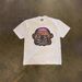 250g Heavyweight Cotton American Gothic Print T-Shirt Oversized Street Style Loose Short Sleeve for Couples Men And Women_viptrois.com