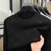 Men’s Jacquard Knit Sweater – Light Luxury Round Neck Pullover For Autumn & Winter (Black/Off-White/Yellow-Brown/Iron Gray, M-XXXL)_viptrois.com