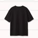 Cross-Border Foreign Trade Women's Clothing European And American Dark Style Round Neck Drop Shoulder T-Shirt Loose_viptrois.com
