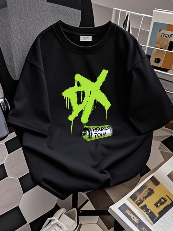2000s Degeneration X T Shirt Sz L A837 Homme Summer Stretched Top For Everyday Wear Comfortable Soft Stylish Versatile Graphic Breathable Casual_viptrois.com