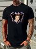 Unisex Heavy Cotton Tee Cillian Murphy Heart T-shirt Casual Stretched Versatile Comfortable Summer Graphic Breathable Top For Everyday Wear Soft_viptrois.com