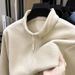 Men's Half-Zip Stand Collar Sweatshirt - Casual Pullover Jacket For Everyday Wear (Black, Khaki, Army Green, Dark Gray, Blue)_viptrois.com