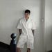 Breathable Linen-Blend Workwear Set - Men's Casual Short Sleeve Shirt With Matching Shorts_viptrois.com
