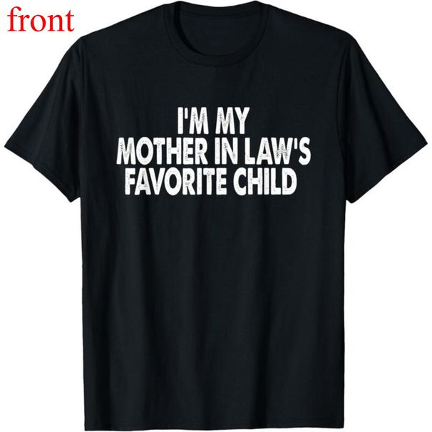Camiseta 100% Algodón Para Hombres Y Mujeres – Soy El Niño Favorito De Mi Suegra Diseño Humorístico_viptrois.com