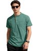 Men's Classic Fit Polo Shirt, Breathable Cotton Blend Short Sleeve Top With Button-Up Collar For Casual Summer Wear_viptrois.com
