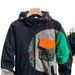 Designer Fashion Splicing Jacket Men's 2023 Autumn New Korean Version Loose Personality Hooded Trendy Men's Jacket_viptrois.com