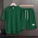 Men's Clothing Large Size Loose Shorts Casual Simple Sports Short Sleeves_viptrois.com