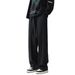 Men's Clothing Black Trousers Drape Oversize Straight Trousers With Elastic Waist Casual Suit Trousers_viptrois.com