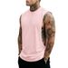 Men's Clothing Fitness Vest American Style Youth Stretch Sleeveless T-Shirt Trendy Solid Color Sports Vest For Summer_viptrois.com