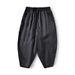 Men's Clothing Spring And Summer Linen Pants Thin Mid Rise Baggy Pants Loose Large Harem Pants _viptrois.com