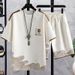 Summer Short Sleeve Shorts Set Men's T-Shirt Youth Loose Plus Size Trendy Brand Student Stylish Outfit Trend_viptrois.com