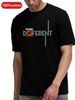 Maglietta Uomo 100% Cotone 180g Girocollo, Stampa Lettere For THINK Different Stile Minimalista, Tessuto Morbido Traspirante Perfetta Per L'estate_viptrois.com