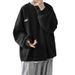 2025 New Sweater Hong Kong Style Men's Spring And Autumn Trendy Brand Handsome Loose Crew Neck Bottoming Shirt Autumn Design Top_viptrois.com
