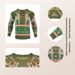 Loom Trendy European And American Style Christmas Men's Winter Knitted Long Sleeve Thickened Base Sweater_viptrois.com