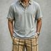 Men's Clothing Men's Summer Shirt And Plaid Shorts Set Casual Two-Piece Outfit Style For Formal & Casual_viptrois.com