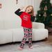 Christmas deer letter stripes Christmas family dress printed home wear pajamas_viptrois.com