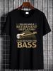 Funny Guitar T Shirt I Do Have A Retirement Plan I Plan On Playing The Bass Gift Fashion Stylish Designer Clothes Streetwear Homme Summer_viptrois.com