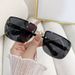 Women's Glasses fashion half frame sunglasses for women, street style, diamond studded outdoor sunglasses, trendy all match sunglasses_viptrois.com