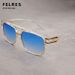 Men's Square Retro Sunglasses Fashionable Outdoor Driving Lampshade Glasses UV Protection-_viptrois.com
