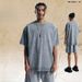 Spring And Autumn New 300G Washed Vintage Base Shirt American Style Trendy Brand Men_viptrois.com