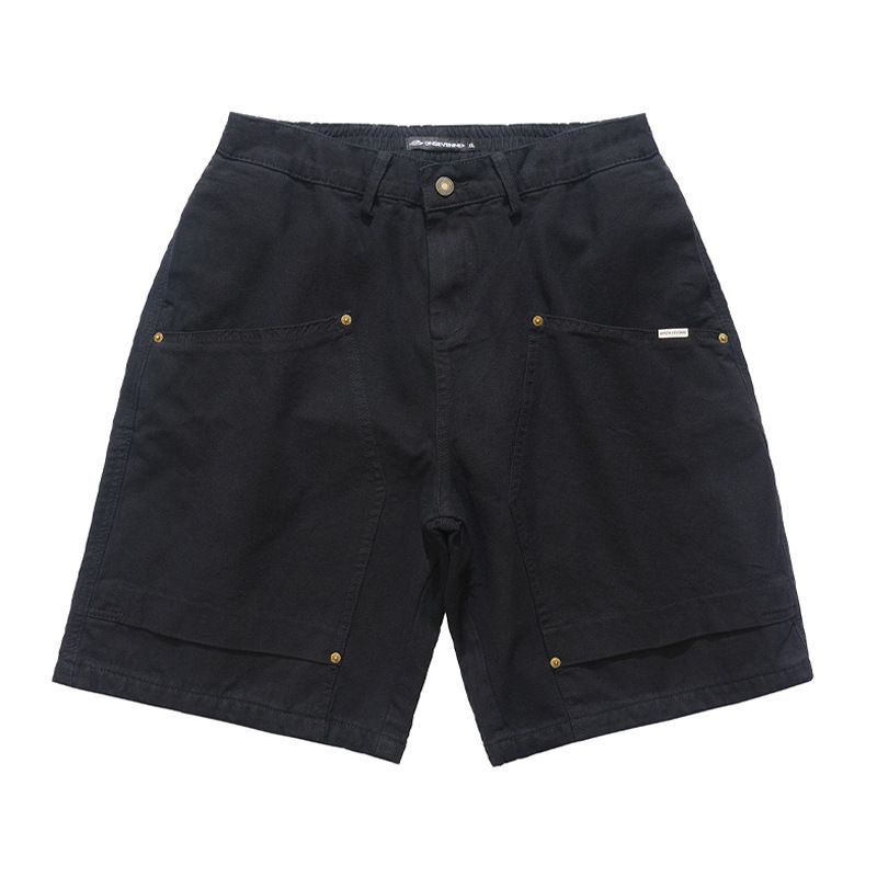 Men's Clothing Men's Pure Cotton Cargo Shorts Casual High Waist Trendy Cool Five Point Pants Summer Thin For Formal & Casual_viptrois.com