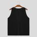 Men's Clothing Large V Neck T Shirt Solid Color Thin Casual Sweat Shirt Sleeveless Breathable Waistcoat Sports Vest_viptrois.com