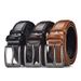Belt new men's iron pin buckle pu belt business simple belt men's high end spot belt men_viptrois.com