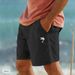 Coconut Print Cotton And Linen Shorts Drawstring Elastic Waist Solid Color Breathable Beach Five Point Casual Pants_viptrois.com