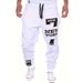 Men's Clothing Men's Casual Cargo Pants - Trendy Loose Fit Streetwear Trousers For Summer, High Waist Straight Leg Joggers (White/Black/Grey, S-XXXL)_viptrois.com