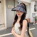 2025 New Korea Solid Color Summer Travel Versatile UV Resistant Sunshade Hat Empty Top Cycling Beach Sunscreen_viptrois.com