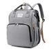 New Foldable Sleeping Mommy Bag Multifunctional Mother And Baby Bag Mommy Bag Bottle Backpack Diaper Backpack_viptrois.com