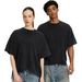Men's Clothing Men's Vintage Boxy Cotton T-Shirt - Distressed Streetwear Tee For Casual Wear (Black/White, S-XXL)_viptrois.com