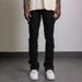 Monochrome Man- New Men's European And American Street Fashion Ins Hot Elastic Patch Denim Straight Pants_viptrois.com