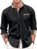 Men's Clothing Foreign Trade Independent Station European And American Plaid Shirt Spring And Autumn Men's Casual Vacation Pocket Patch Tops_viptrois.com