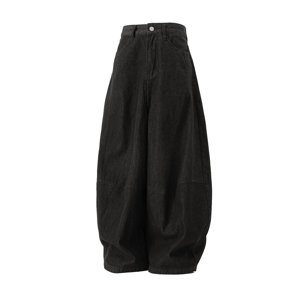 Men's Clothing Retro Original Black Jeans Men's Autumn New Split Structure Scimitar Pants Silhouette Straight Long Pants_viptrois.com
