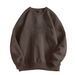 Crew Neck Fleece Sweater Men's Autumn And Winter New Steel Stamp Concave And Convex Three-dimensional Letters Simple Couple Without Hats On Clothes_viptrois.com
