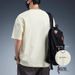 2025 Pure Cotton Men's Short Sleeved T-shirt Round Neck Letter Spring And Summer New Products Trendy Brand Casual_viptrois.com