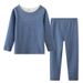 Mother & Kids Delong Heating Children's Clothing Thermal Underwear Boys And Girls Autumn And Winter Warm Clothes Children's 2025 New Pajamas Set_viptrois.com
